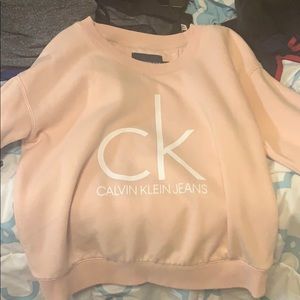 peach Calvin Klein sweater worn once!